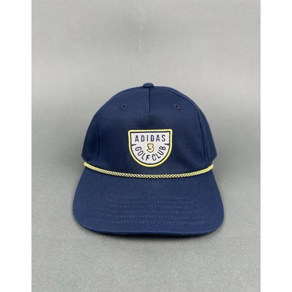 Adidas Golf Club‎ Hat Cap Snap Back Navy Rope Youth One Size Patch Shield NEW
